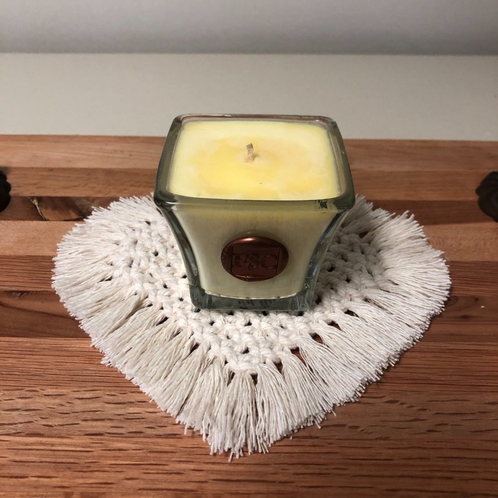Handmade Boho 100% Cotton Macramé coasters - OFF WHITE. - Picture 7 of 11